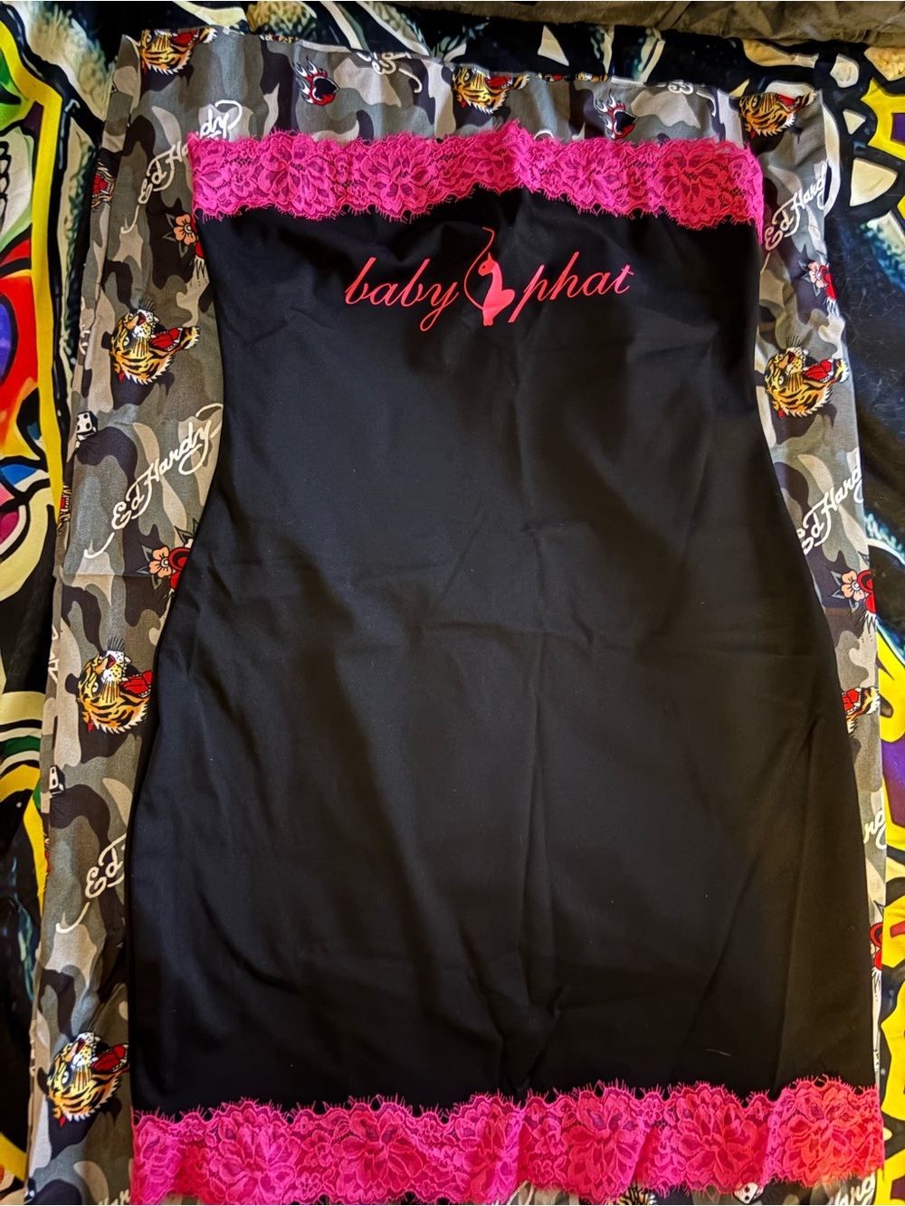 Baby Phat Lace Trimmed Dress